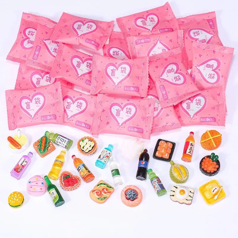 Food Drink Snacks - Набор миниатюрных игрушек в случайном стиле: