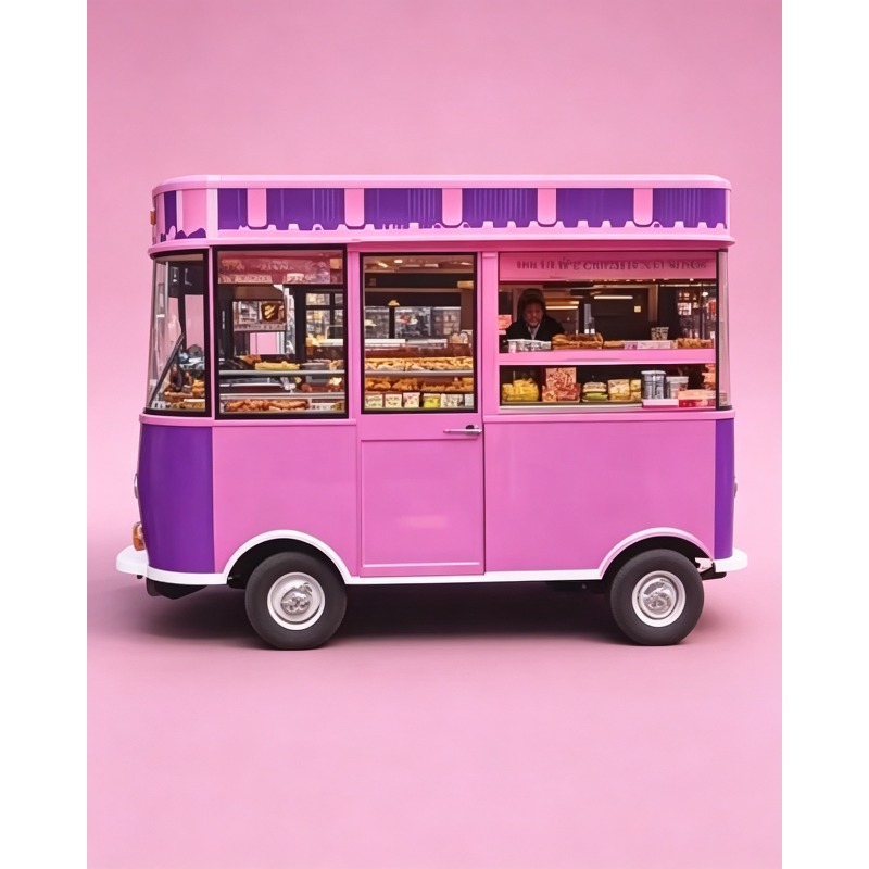 Food Truck With Snacks - Высококачественный многофункциональный электрический фудтрак-прицеп для общепита,