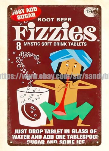Металлическая табличка Fizzies – обзор и цена Food Drink Snacks