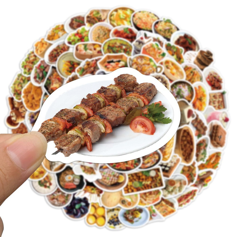 10/30/50 шт., наклейки в виде  – обзор и цена Food Like Snacks